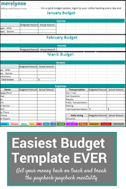 The Easiest To Use Budget Template Ever Meredith Rines