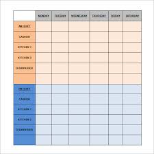 Restaurant Schedule Template 18 Free Excel Word