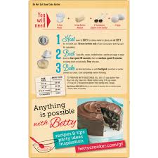 Beat in remaining ingredients just until mixed. Betty Crocker Gluten Free Yellow Cake Mix 15 Oz Instacart