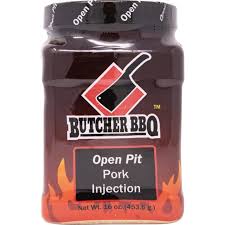 butcher bbq open pit pork injection