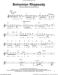 Bohemian rhapsody sheet music by queen. Bohemian Rhapsody Notes For Piano Pdf Sheets Lasopalist