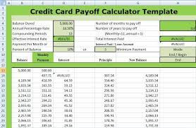 credit card debt payoff spreadsheet