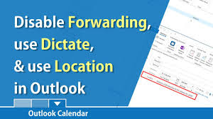 outlook calendar use location