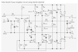 Designing an audio amplifier capable of delivering a decent output power with a minimum parts count, without sacrificing quality. 100w Mosfet Power Amplifier Circuit Image Home Wiring Diagram