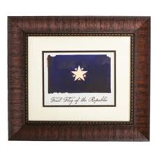 Framed First Flag Of Republic Of Texas