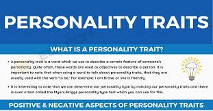 150 personality traits list exles