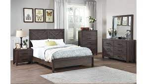 sanibel industrial style bed collection