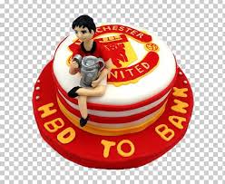 Football birthday cake birthday cakes football cakes manchester united birthday cake chocolate footballs chocolate food soccer cake vanilla sponge cakes for men. Birthday Cake Cupcake Cream Cake Decorating Manchester United F C Png Clipart Arsenal Fc Baked Goods Birthday