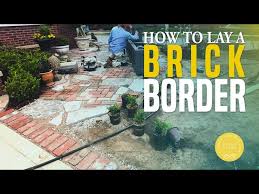 Lay A Brick Border And Flagstone Path