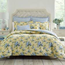 comforter set 5 piece blue flowers
