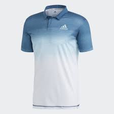 Adidas Mens Parley Polo Shirt Easy Blue White