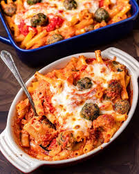 baked ziti with meat sip and feast