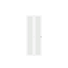 Tenoner 30 In X 80 In Frosted Glass Single Glass Panel Bi Fold Doors Multifold Interior Doors With Hardware Kits White