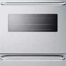 Summit Ttm7212bkw 24 In Wide Gas Wall Oven Stainless Steel