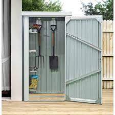ft galvanized steel patio storage shed