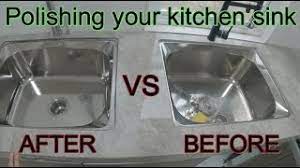 how to polish stainless steel sink