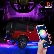 China Multi Colored Led Light For Trucks With Chasing Color Auto Lamps Music Sync 12 Volt Flexible Adhesive Led Strip Lights Car Led China Led Light For Trucks Brake Light Strips