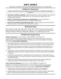 Sample Resume For A Midlevel Software Engineer Resume