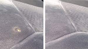 vehcile burn holes in fabric seats are