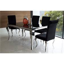 Polished Metal 160cm Dining Table