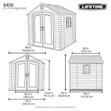 Resin Outdoor Storage Shed 6406
