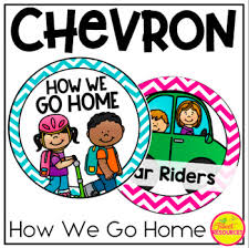 How We Go Home Clip Chart In Chevron Classroom Decor For Back To School