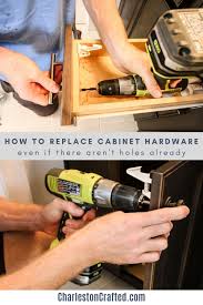 how to replace cabinet hardware