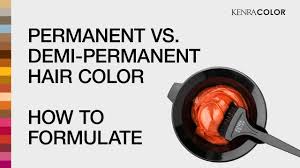 permanent vs demi permanent hair color