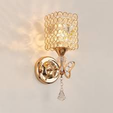 Clear Crystal Wall Light Fixture