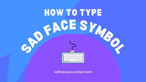 how to type sad face symbol in word