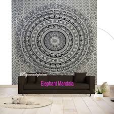 Buy Indian Tapestry Black White