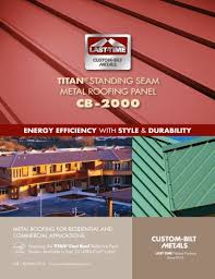 Titan Standing Seam Metal Roofing Panel Cb 2000 Custom