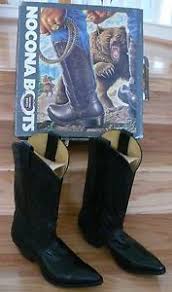 Details About Vintage 1960 S Black Nocona Women S Western Cowboy Boots With Original Box 5