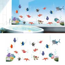 Cartoon Bubble Fish Wall Sticker Decal