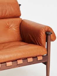 otis armchair chestnut leather soho home