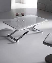 Mesas de centro convertibles en mesa comedor. Mesa De Centro Convertible En Mesa Comedor Modelo Glass0053 Sidivani