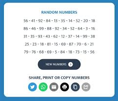 random number generator pick a number