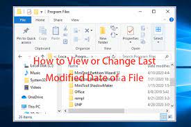 change last modified date of a file