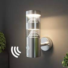 led outdoor wall light with pir sensor