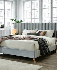 Vic Furniture Aurora Velvet Bed With