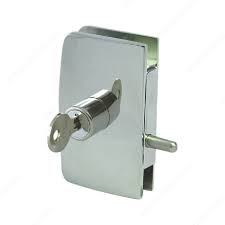 Keyed Swinging Glass Door Lock