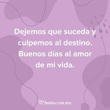 más de 120 frases de buenos días amor