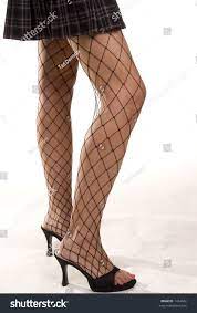 Young Girl Fishnets Heels Mini Skirt Stock Photo 1434982 | Shutterstock