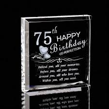 75th birthday gifts for women men ideas