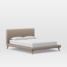 mod leather platform bed