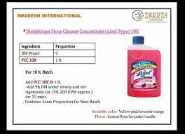 concentrated floor cleaner for industrial