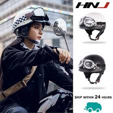 hnj xt 02 helmet motorcycle half face