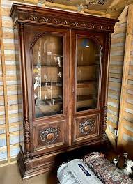 1800s Knockdown Glass Cabinet Bookcase