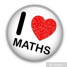 Sticker I Love Maths Pin Math