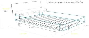 Standard Measurement Of Queen Size Bed Frame Dimensions